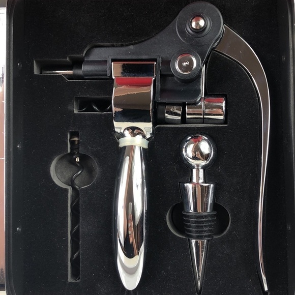 Wine Valet Kit Wine Opener Stopper Case Bar Accessory - Picture 6 of 16